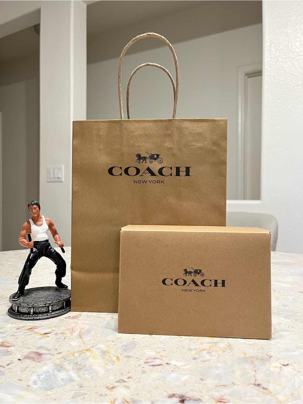 Bundle Coach authentic small shopping bag + small gift box